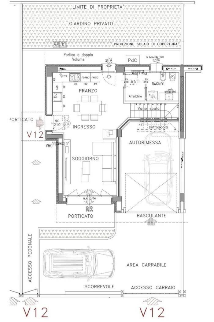 Villa Bifamiliare Granarolo dell'Emilia - planimetria 1