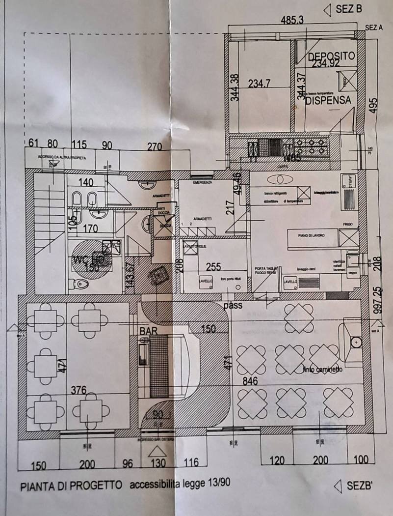Commercial Premises Via Francesco Zanardi 388, Bologna - floor plans 1