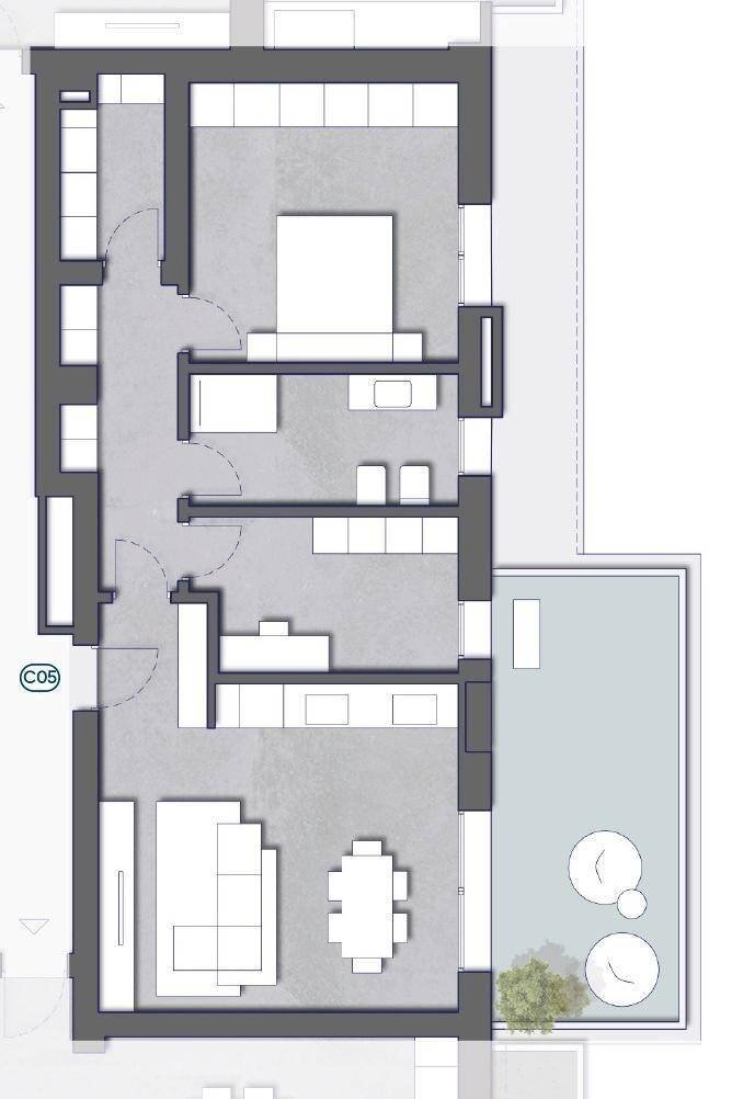 Trilocale Via Pietro Nenni, Castel Maggiore - planimetria 1