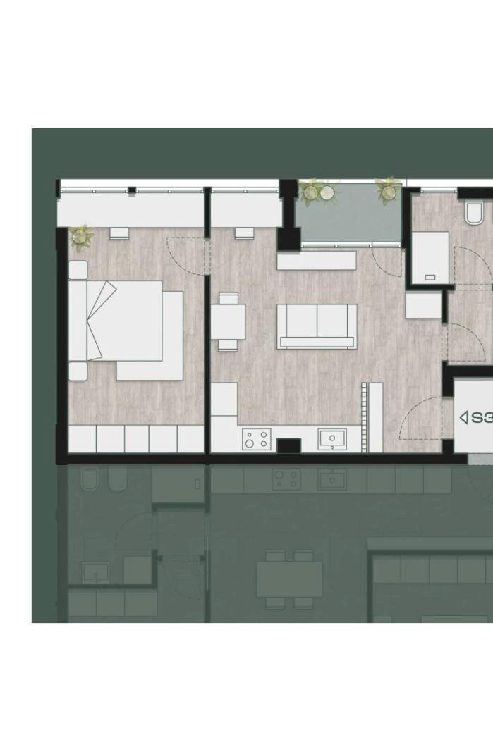 Two-room apartment Viale Antonio Silvani 6, Bologna (neighborhood Saffi) - floor plans 1