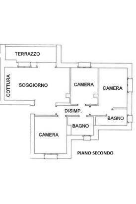 Quadrilocale Via Don Gaetano Botti 1, Sala Bolognese - planimetria 1