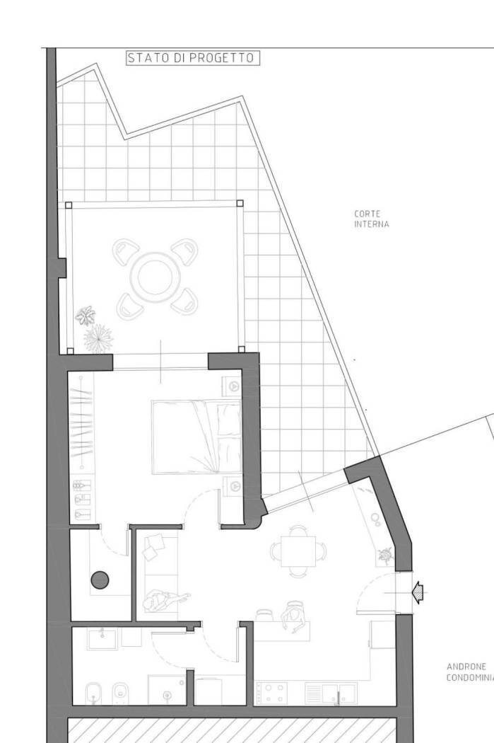 Bilocale Viale Alfredo Oriani 37, Bologna (zona Murri) - planimetria 1