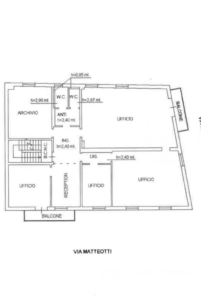 Office Via Giacomo Matteotti 24, San Pietro in Casale - floor plans 1