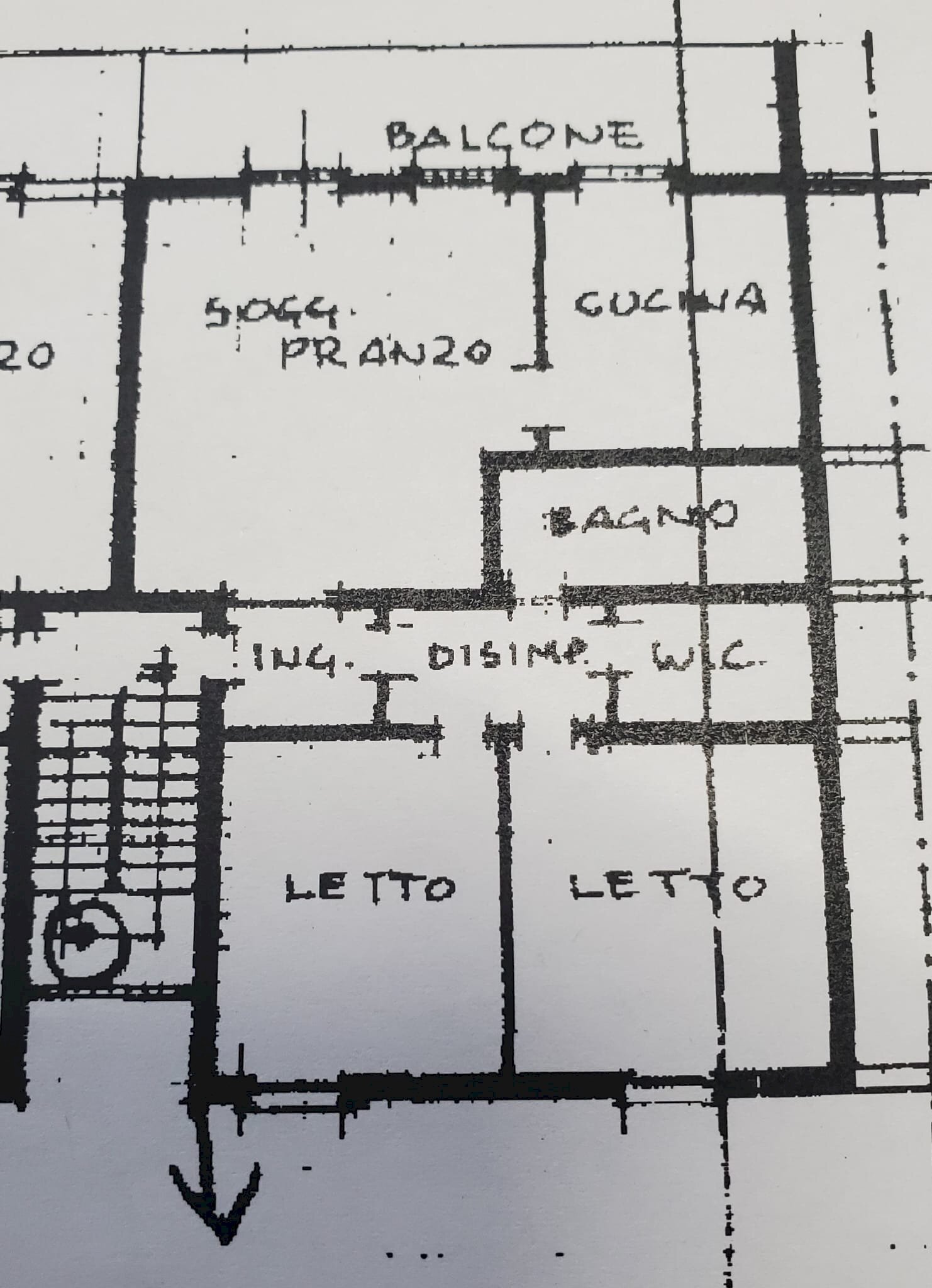 Trilocale Viale Leonardo da Vinci, 105, Modena - planimetria 1