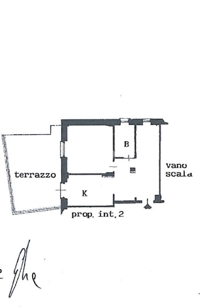 Bilocale Via Sant'Alberto, Genova (zona Sestri Ponente) - planimetria 1