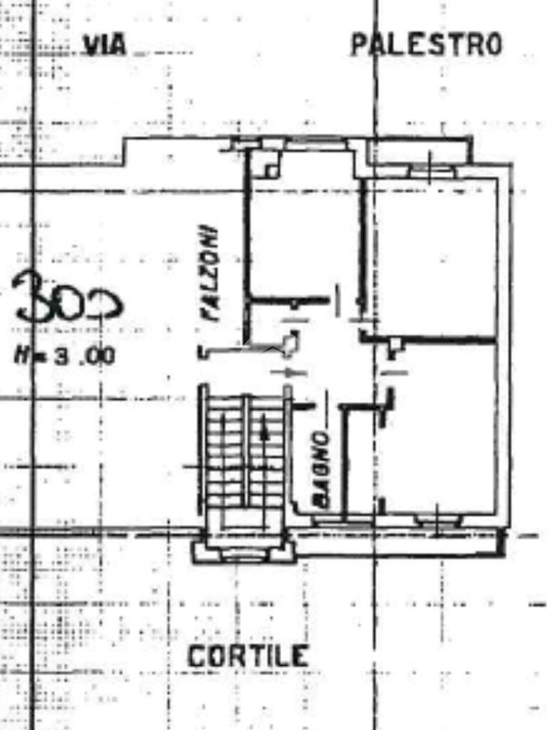 Trilocale Via palestro, Venaria Reale - planimetria 1