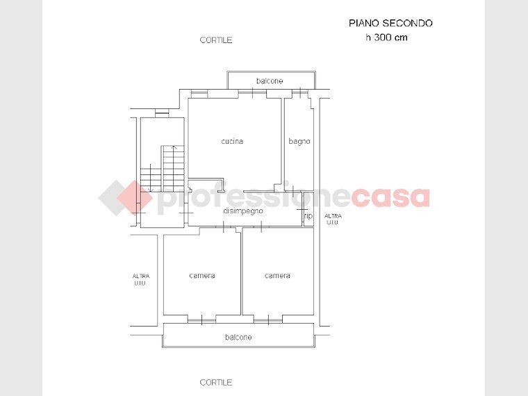 Three-room apartment Via Vittorio Emanuele II, 97, Bricherasio - floor plans 1