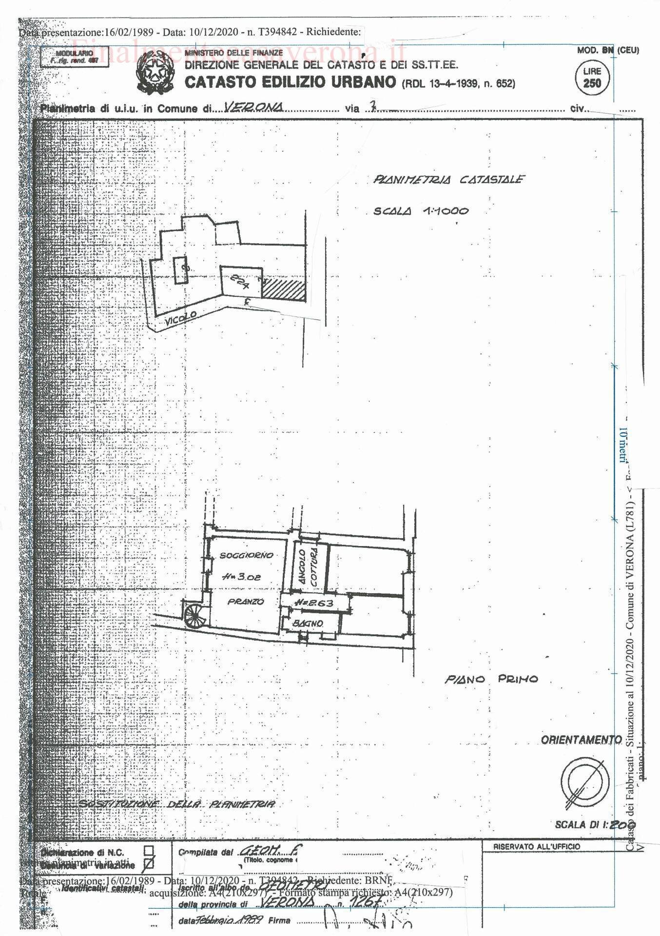 Foto 22 - Three-room apartment Via Rosa, Verona - floor plans 1