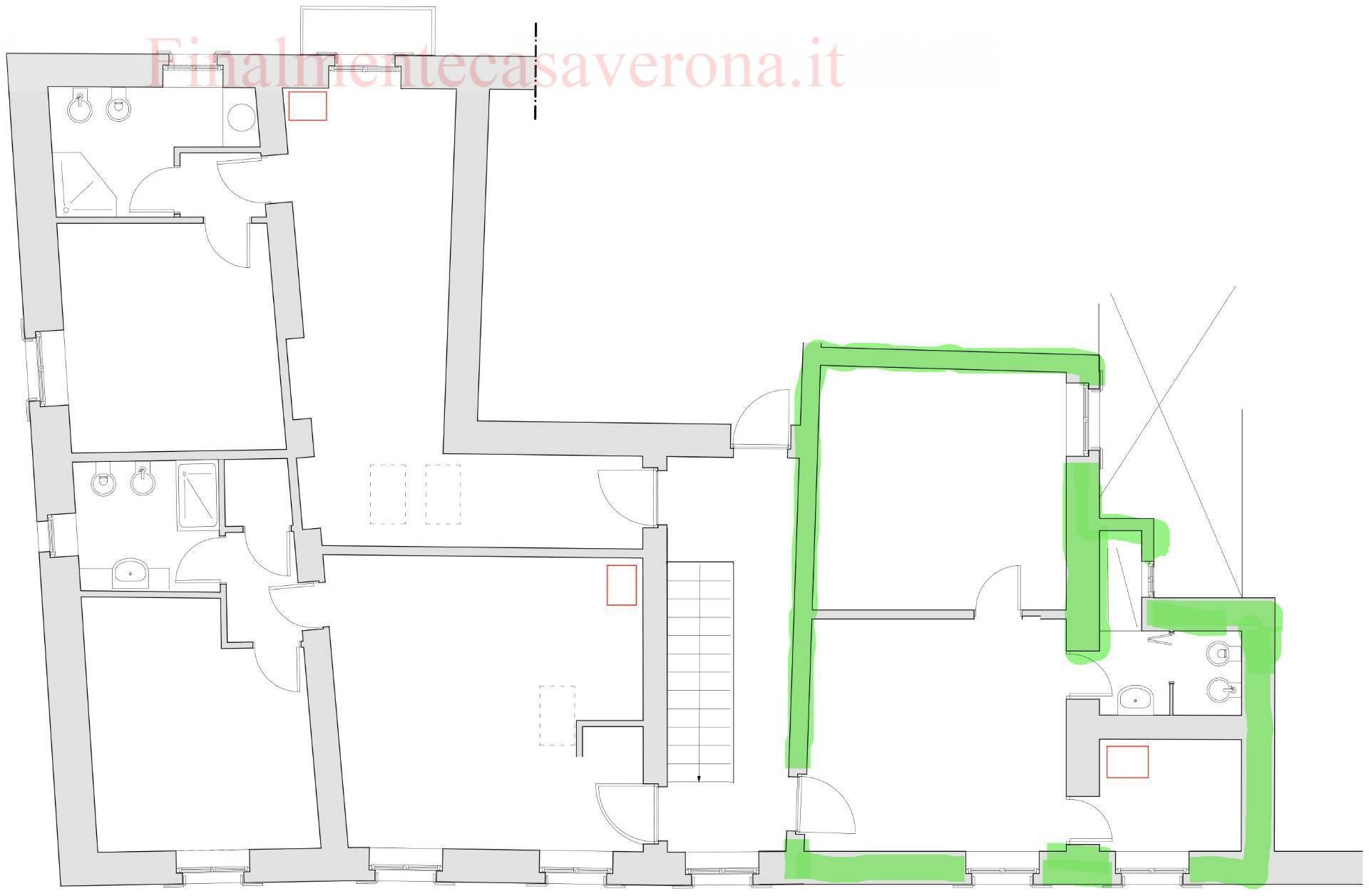 Foto 30 - Two-room apartment Via Santa Felicita
 
19, Verona - floor plans 1