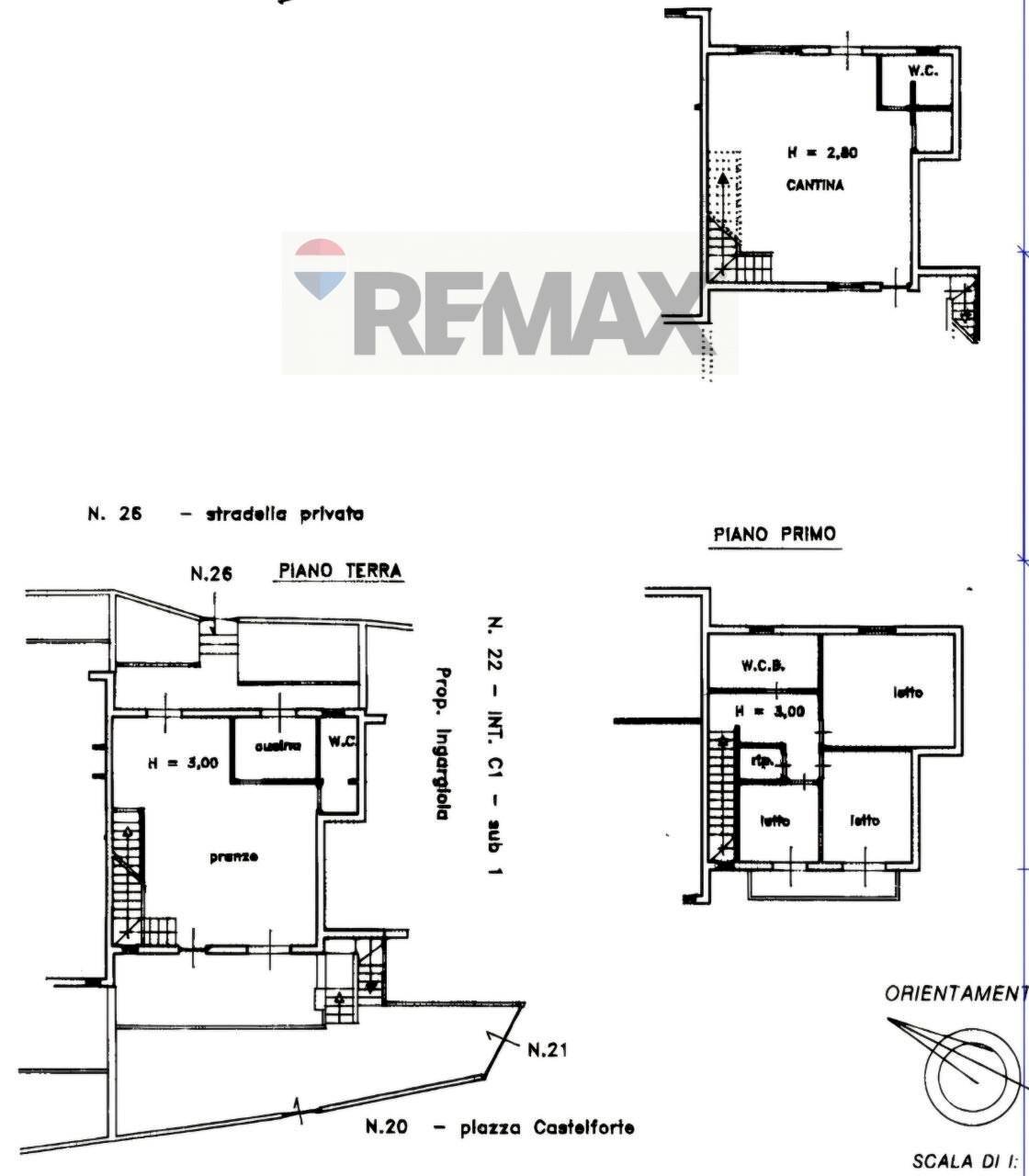 Pianta 2D - Villa a Schiera Piazza Castelforte
 
20, Palermo - planimetria 1