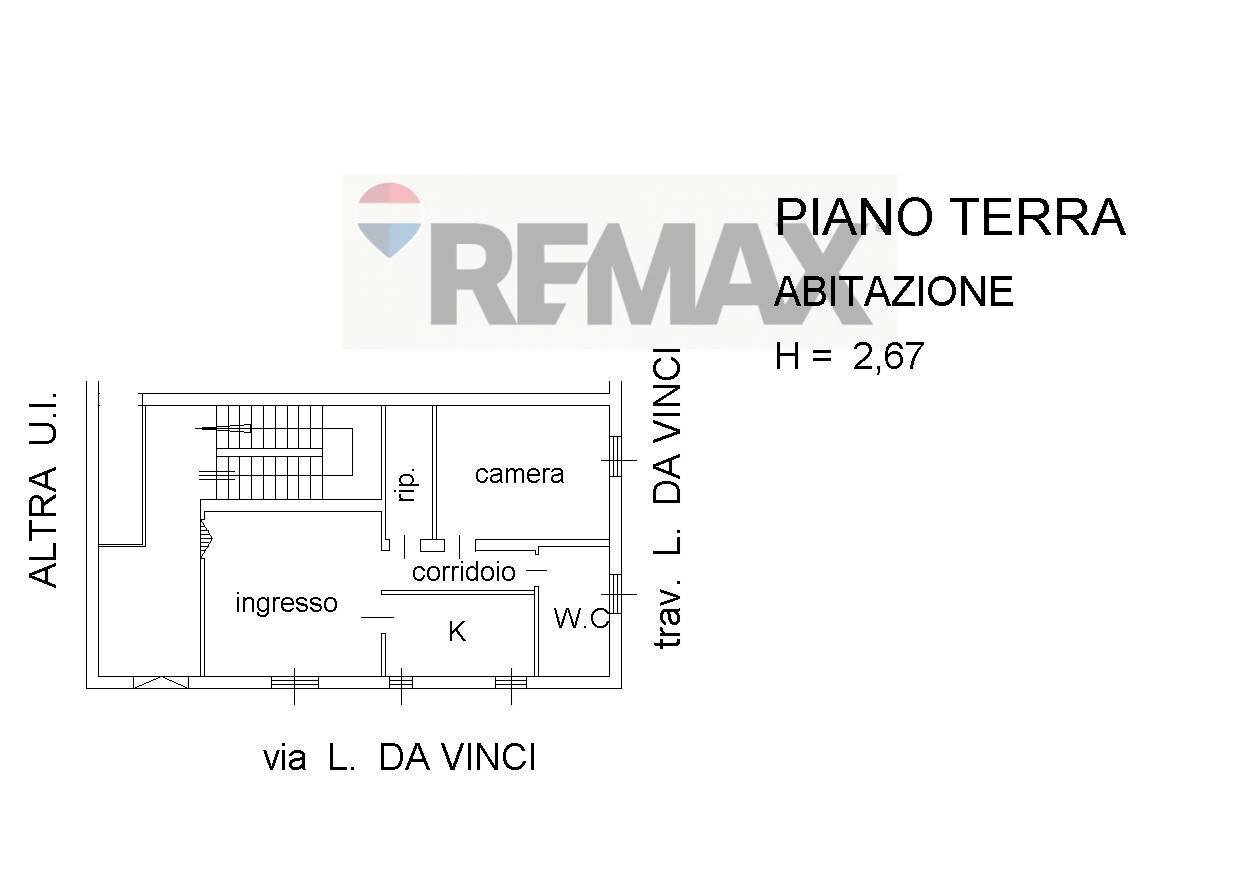 Pianta 2D - Trilocale Via Leonardo Da Vinci
 
7, Ischitella - planimetria 1