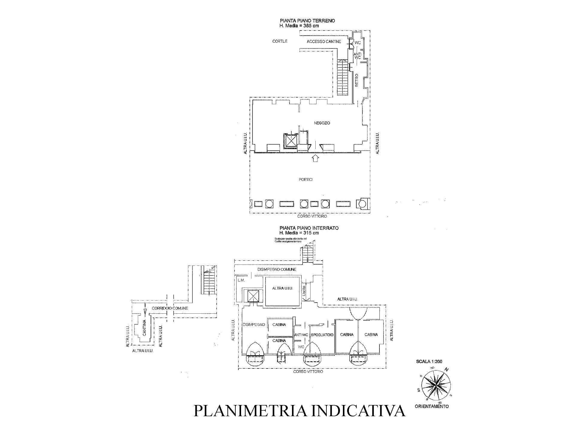 Foto 12 - Negozio Corso Vittorio Emanuele Ii, Torino - planimetria 1