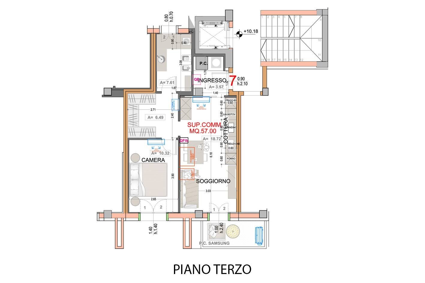Foto 1 - Two-room apartment Via Tocci
 
sn, Pesaro - floor plans 1