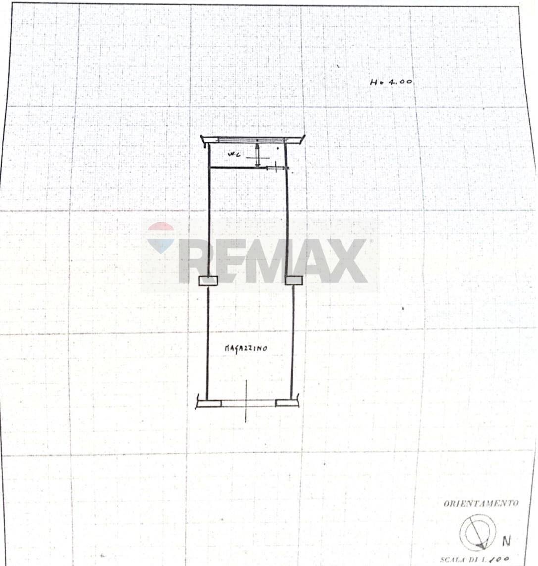 Pianta 2D - Shop Via Camillo Camilliani
 
124, Palermo - floor plans 1
