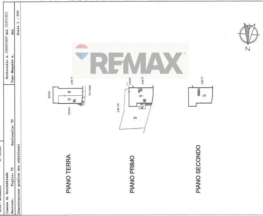 Pianta 2D - Independent house VIA TRENTO
 
70, Roccastrada - floor plans 1