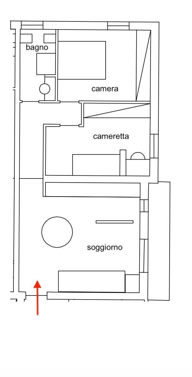 Foto 3 - Three-room apartment via adua, Civitanova Marche - floor plans 1