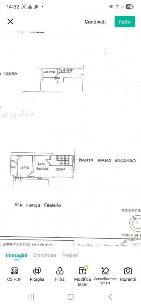 Two-room apartment via Borgo, Minerbio - floor plans 1