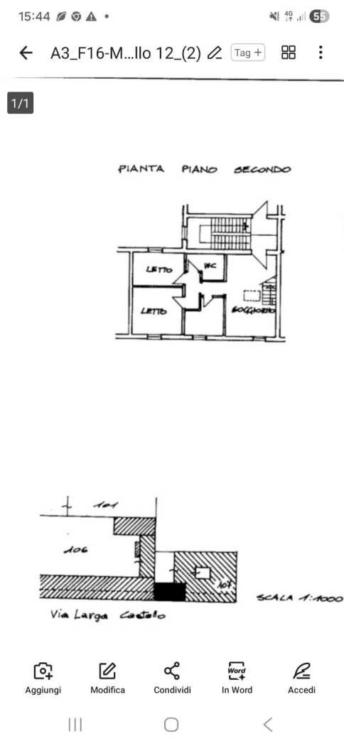 Three-room apartment via Borgo, Minerbio - floor plans 1