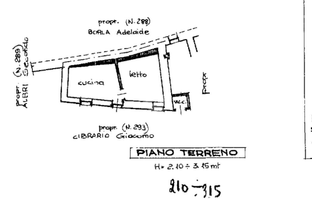 Casa semi indipendente Via margone, frazione Margone, Usseglio - planimetria 1
