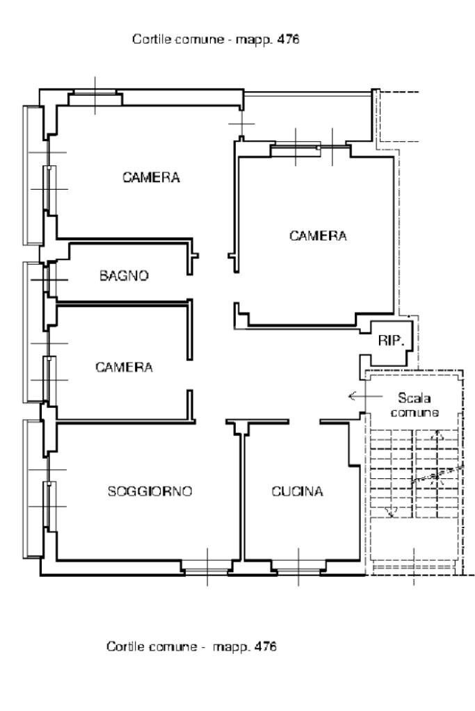 Apartment Via Trento, Ciriè - floor plans 1