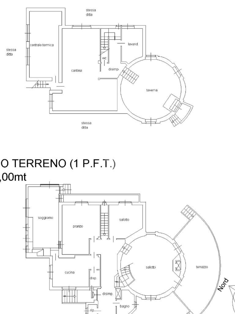Villa Via Val della Torre, San Gillio - planimetria 1