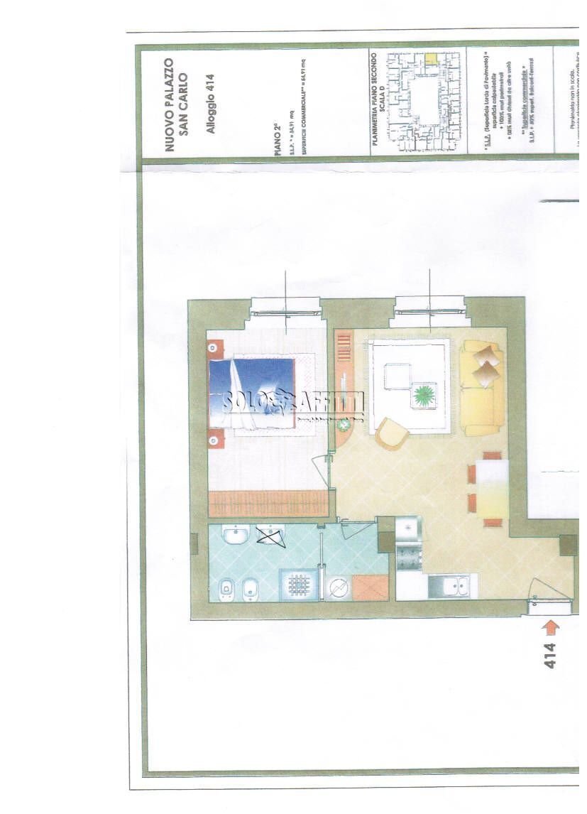 Planimetria Via Roma.jpg - Two-room apartment VIA ARCIVESCOVADO 2, Torino (neighborhood Centro) - floor plans 1