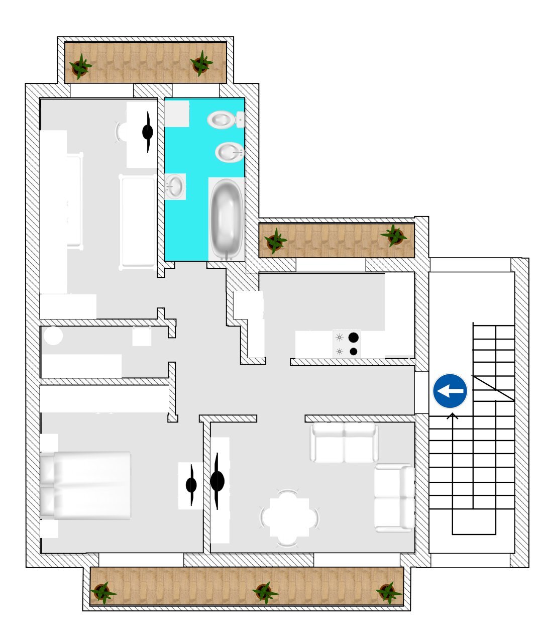 PIANTA WEB.png - Three-room apartment Viale Villoresi 37, Nerviano - floor plans 1