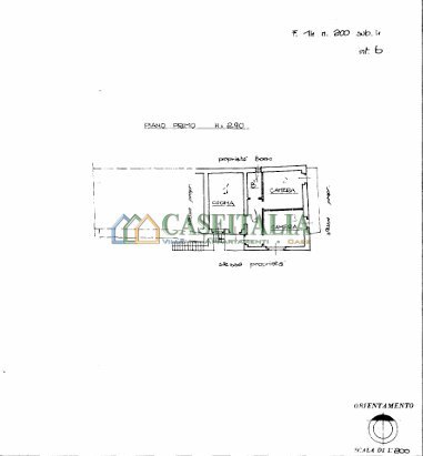 Planimetria appartamento - Three-room apartment Via IV Novembre 13, Buttigliera Alta - floor plans 1