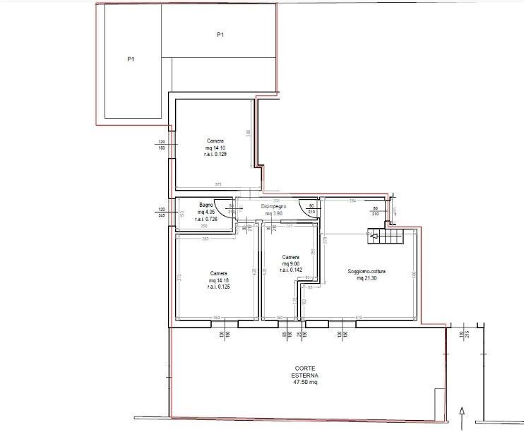 Four-room apartment Via Armstrong, Santarcangelo di Romagna - photo 1