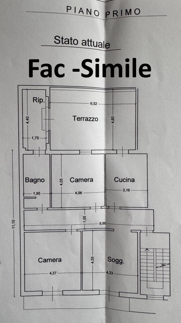 planimetria - Apartment Via Bologna, Prato - floor plans 1