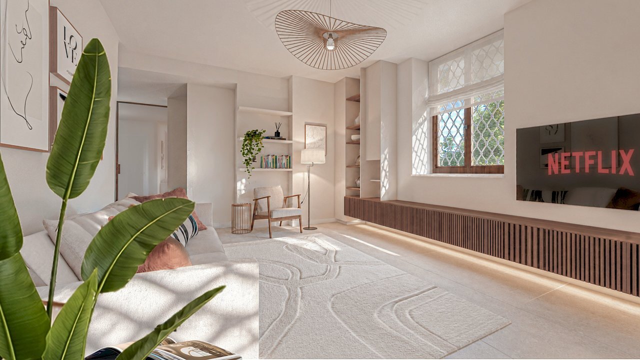 03-RENDER Living - Three-room apartment Via Giuseppe Diaschi 4, Jesi - photo 1