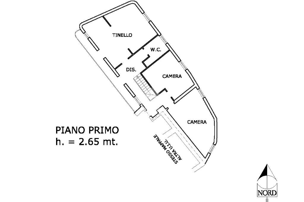 Quadrilocale Via losa, Robassomero - planimetria 1