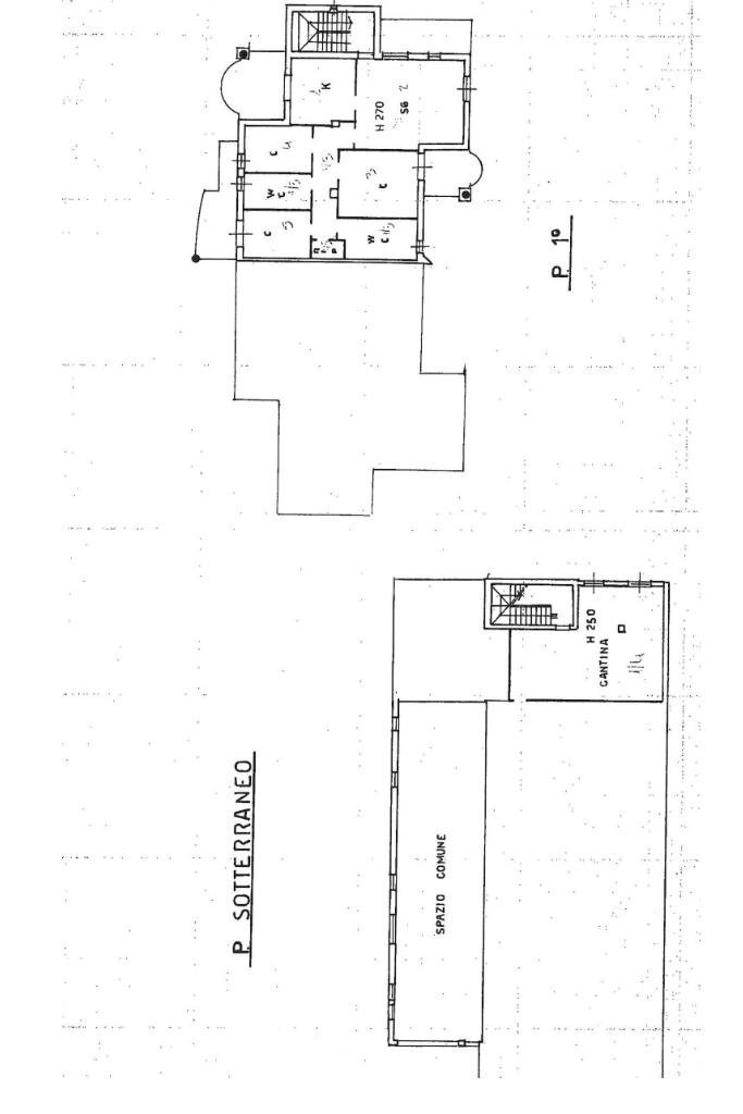 Porzione di casa Via Lobrino, Cerano - planimetria 1