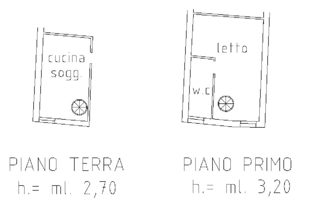 Two-room apartment Via Contrada Chiaramonti, Cesena - floor plans 1