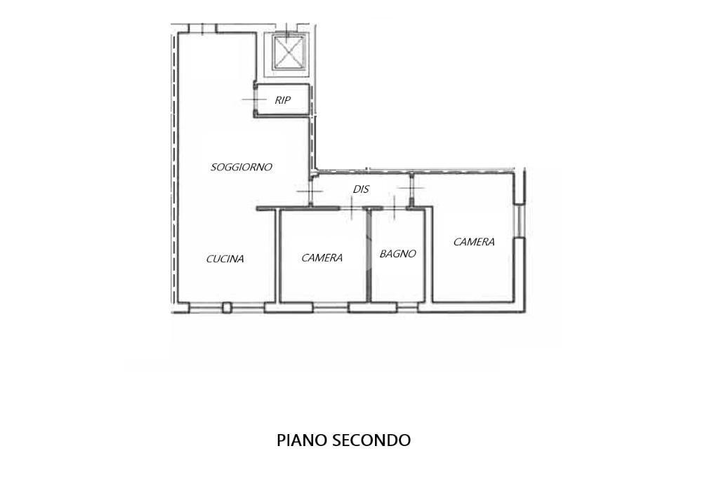Three-room apartment Via Chiesa Vecchia, Poggio Renatico - floor plans 1