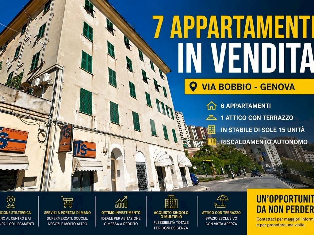 Stabile - Palazzo palazzina via bobbio, Genova (zona Marassi) - foto 1