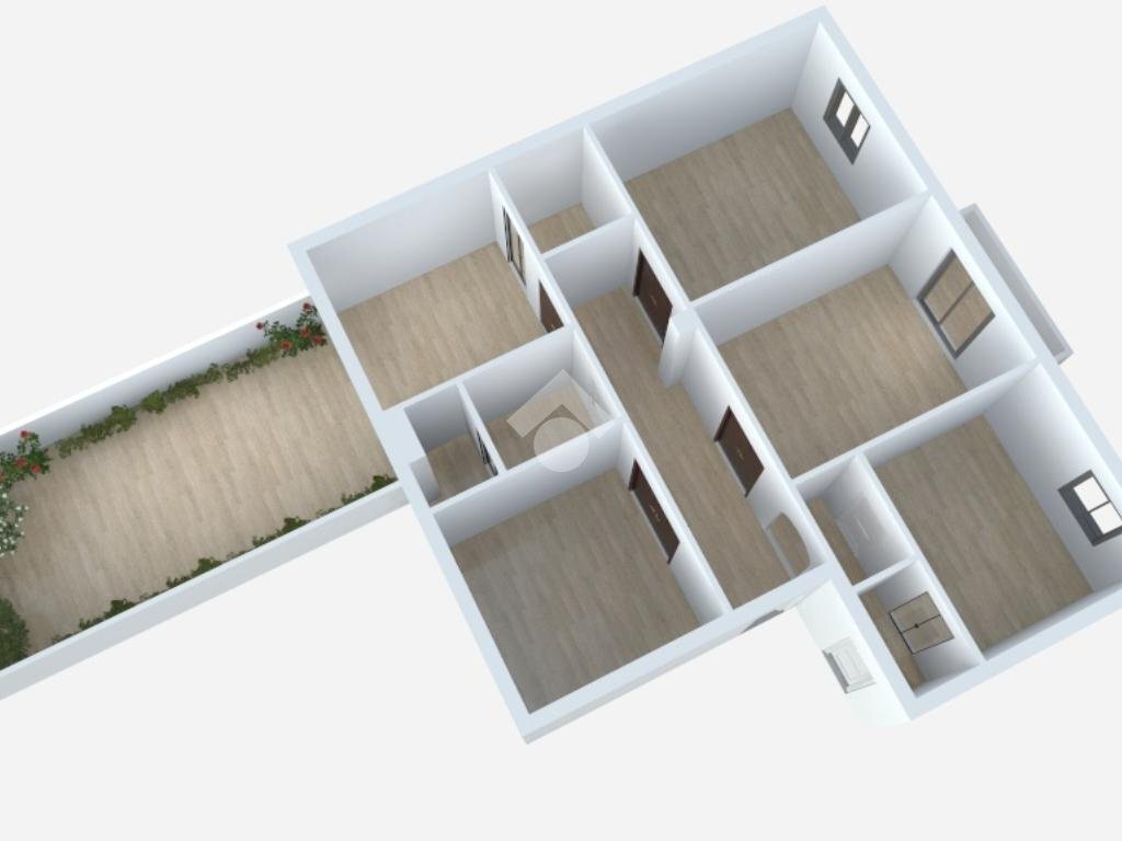 Quadrilocale Viale Gran Sasso, Milano (zona Città Studi) - planimetria 1
