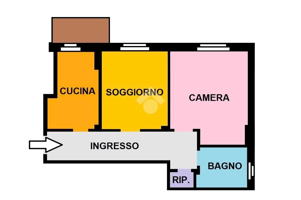 Bilocale Viale Pisa, Milano - planimetria 1