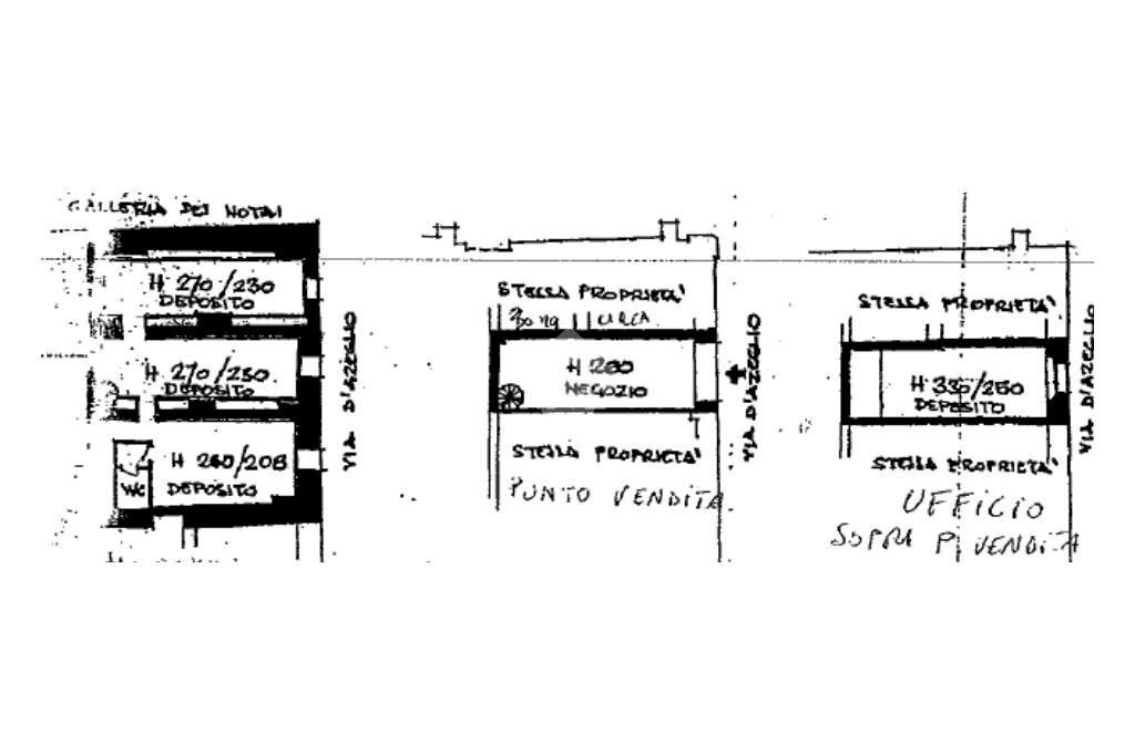 Negozio Via D'Azeglio, Bologna (zona Centro Storico) - planimetria 1