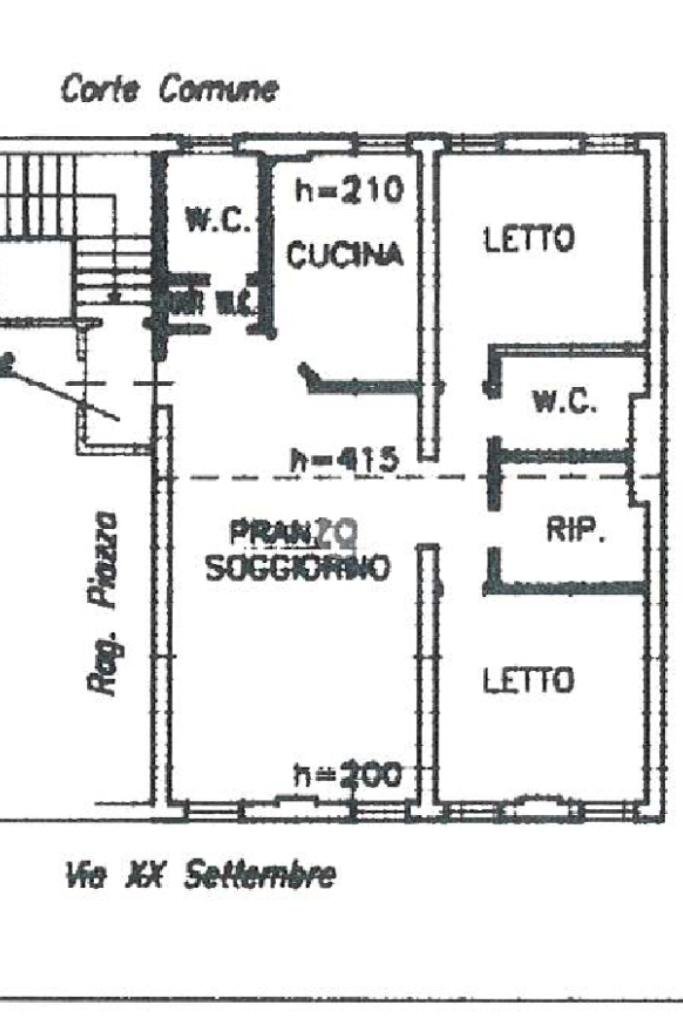 Four-room apartment Via venti settembre, Ferrara - floor plans 1