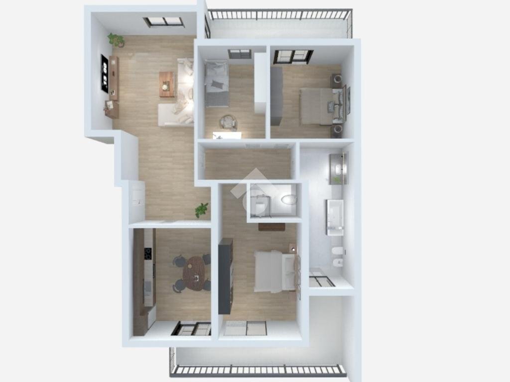 Apartment Via Sangone, Santena - floor plans 1