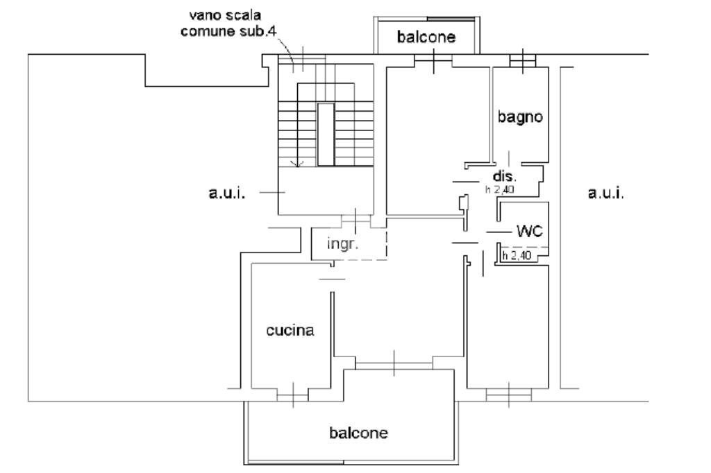 Trilocale Via Puglia, Grezzago - planimetria 1