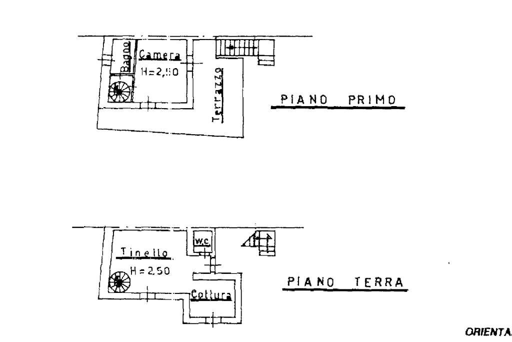 Casa semi indipendente Borgata mollar brunatto, Rubiana - planimetria 1