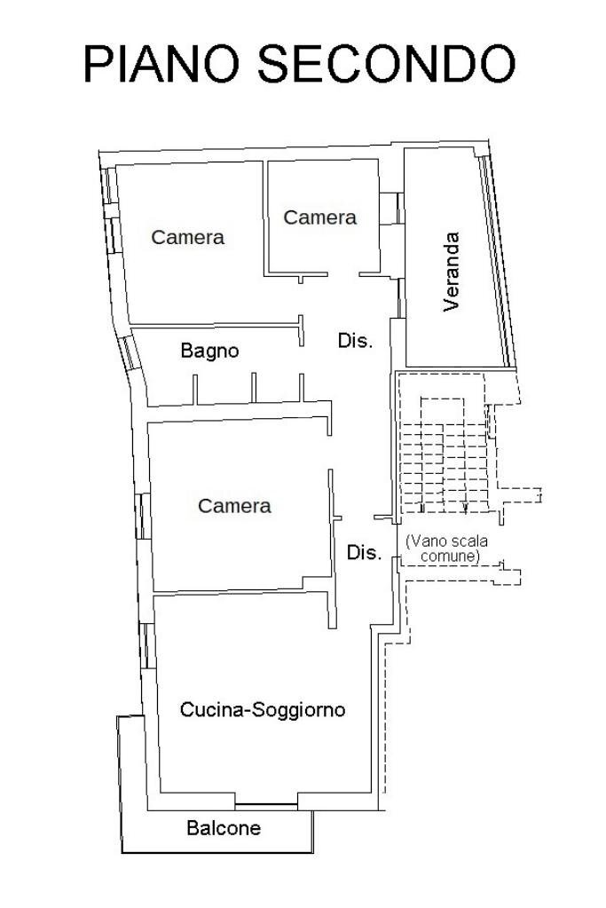Appartamento Via V. Veneto, Costigliole Saluzzo - planimetria 1