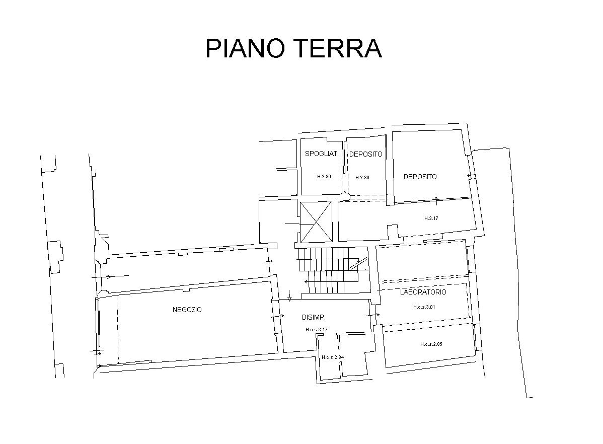 Negozio Bologna (zona Centro Storico) - planimetria 1