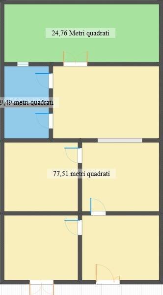 Casa indipendente via Giuseppe Verdi, Neviano - planimetria 1