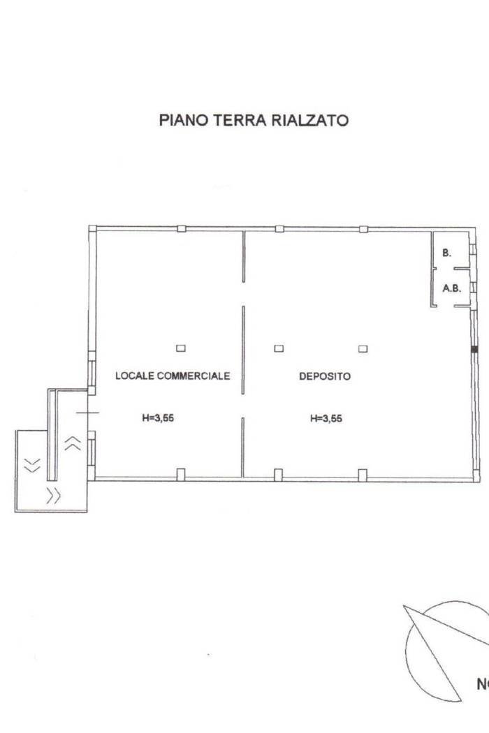 Negozio via Duca delle Puglie, Matino - planimetria 1