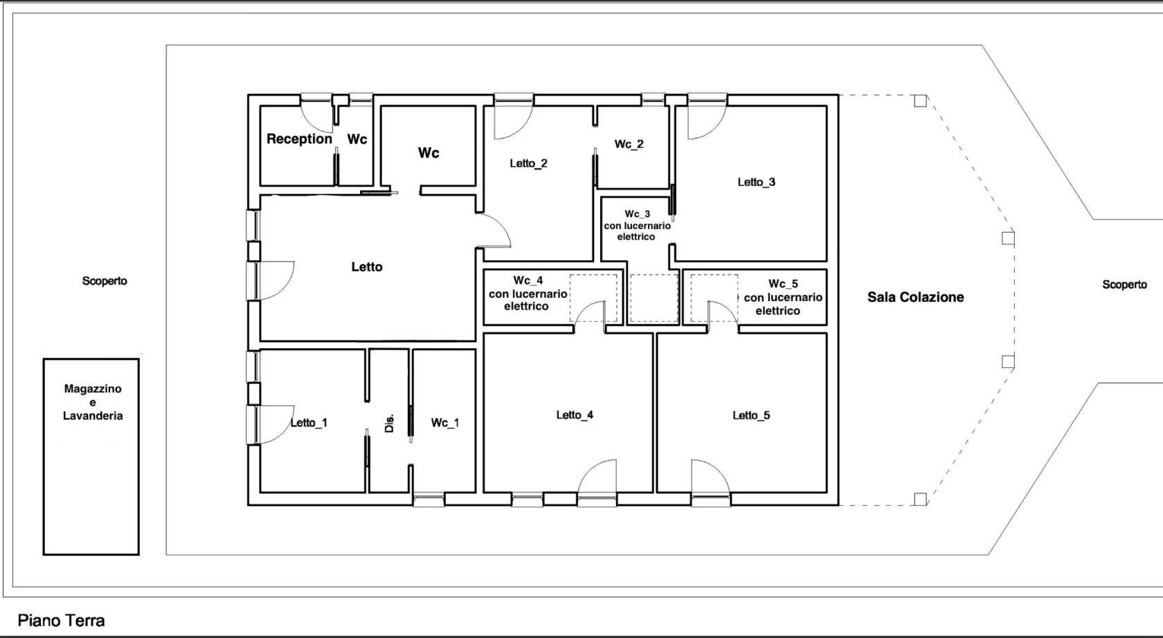 Villa via Belgrado, Porto Cesareo - planimetria 1