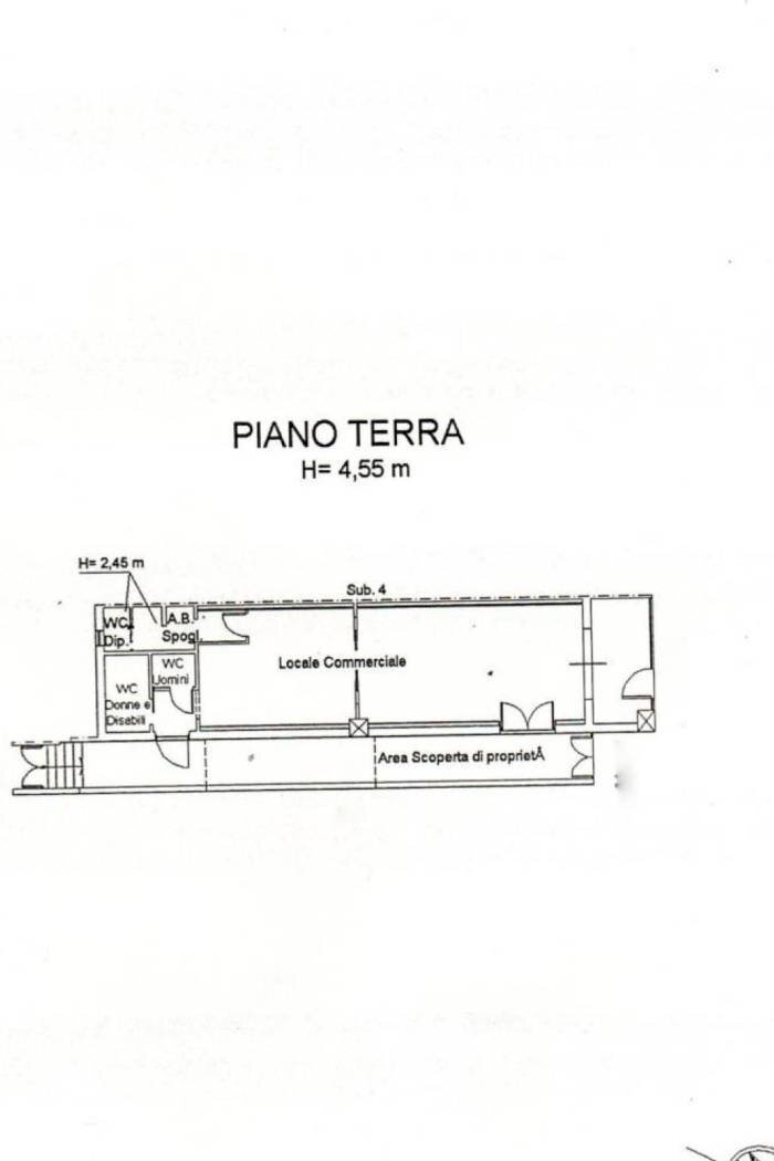 Negozio strada Provinciale Collepasso, Matino - planimetria 1