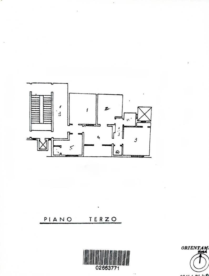 Four-room apartment corso Roma, Gallipoli - floor plans 1